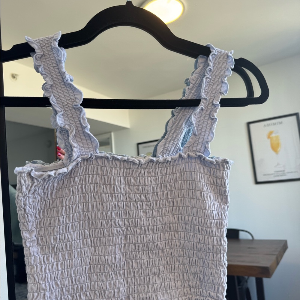 Hollister Ruffled Smocked Tank Top
